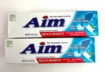 Aim Toothpaste 4.5 Oz Pack Of 2 Fresh Mint Gel Cavity Protection Whitening. Fixed Price $5.99.