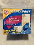Mentadent Advanced Whitening Toothpaste 2 Refills And 1 Base 5.25oz Ea. Fixed Price $89.98.
