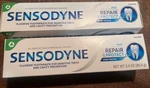 Sensodyne Deep Repair & Protect Toothpaste 3.4oz Mint Sensitive 2 Pack Exp 1/27. Fixed Price $22.09.