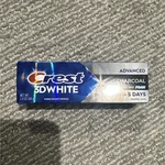 Crest 3d White Advanced Charcoal Fluoride Toothpaste Whitening 2.4 Oz. Fixed Price $15.00.