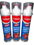 3 Pack Colgate Kids Toothpaste Pump Maximum Protection Bubble Fruit 4.4 Oz. Fixed Price $16.11.