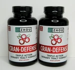 2 Zhou Cran-defense Triple Action Urinary Tract Formula 60 Veggie Capsules 10/27. Fixed Price $26.95.