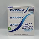 Sensodyne Advanced Whitening Toothpaste, 6.5 Ounce Pack Of 4 Open Box. Fixed Price $27.99.