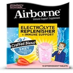 Airborne Electrolyte Replenisher Strawberry Lemon Tablets 10ct. Fixed Price $8.30.
