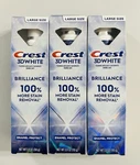 Lot Of 3 Crest 3d White Brilliance Enamel Protect Toothpaste, 110 G. Fixed Price $27.99.