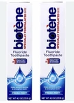 2 Biotene Fluoride Toothpaste Fresh Mint 4.3oz Each. Fixed Price $18.95.