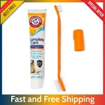 Arm & Hammer Dog Dental Kit - Enzymatic Toothpaste Toothbrush Finger Brush 2.5oz. Fixed Price $9.99.