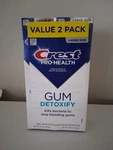 Crest Prohealth Gum Detoxify Toothpaste 4.8 Oz Each Bundle Of 2. Exp 3/28. Fixed Price $19.99.