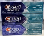 (3) Crest 3d White Toothpaste Deep Clean Enamel Safe Fluoride Anti-cavity-3.8oz. Fixed Price $12.99.