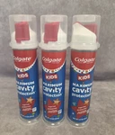 Colgate 3 Pk Kids Toothpaste Pump 4.4 Oz Bubble Fruit Flavor Cavity Protection. Fixed Price $14.99.