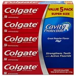 Colgate Cavity Protection Toothpaste 8 Ounce Pack Of 5 Fluoride Strengthen Teeth. Fixed Price $26.49.