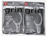2 Pack Earth Lovin Grin Silver Antibacterial Dental Floss Pick Minty 150ct Total. Fixed Price $18.95.