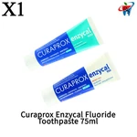 X1 Dental Curaprox Enzycal Fluoride Toothpaste 75ml Gentle Daily Plaque Care. Fixed Price $15.00.