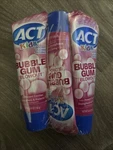 3 New Act Kids Anticavity Fluoride Toothpaste 4.6 Oz Each Bubble Gum Blowout. Fixed Price $10.20.