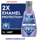 Crest Pro-health Advanced Alcohol Free Enamel Mouthwash Mint 33.8 Fl Oz. Fixed Price $12.70.