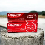 2x Colgate Optic White Stain Fighter Toothpaste Fresh Mint Gel, 3.8oz Ea X10/27+. Fixed Price $11.49.