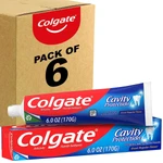 Colgate Cavity Protection Toothpaste With Fluoride, Great Regular Flavor, 6 Pack. Fixed Price $18.99.
