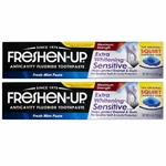 Freshen Up Extra Whitening Sensitive Fluoride Toothpaste 2 Pack 4oz Mint. Fixed Price $11.76.