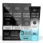 3x Pasta De Dientes Blanqueadora Carbon Activado Blanqueamiento Dental Sin Fluor. Fixed Price $40.32.