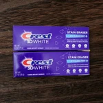 Crest 3d White Stain Eraser Icy Clean Mint Teeth Whitening Toothpaste 2.7 Oz. Fixed Price $8.99.