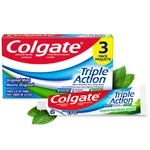 Colgate Triple Action Toothpaste, Original Mint, 6 Oz, 3 Pack. Fixed Price $18.00.
