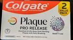Colgate Total Plaque Pro Release Whitening Toothpaste - 3 Oz 2pk. Fixed Price $14.00.