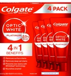 Colgate Optic White Platinum Toothpaste, 4.1 Ounce (pack Of 4). Fixed Price $20.00.