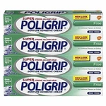 Super Poli-grip Denture Adhesive Cream Free Formula, 4 Count. Fixed Price $26.35.