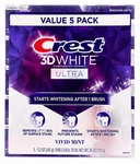 Crest 3d White Ultra Toothpaste 5 Pack Vivid Mint Whitening 26oz Fast Ship. Fixed Price $18.99.
