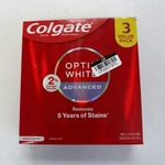 Colgate Optic White Advanced Hydrogen Peroxide Toothpaste 3 Tubes, 3.2 Oz. Fixed Price $15.95.