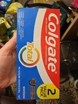 Colgate Total Whitening Toothpaste Gel, Mint, 2 Pack, 5.1 Oz Tubes New Box Cut. Fixed Price $8.99.