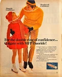 Colgate Toothpaste Double Ring Mfp Fluoride Ice Skating 1972 Vintage Print Ad. Fixed Price $9.99.