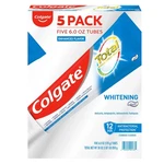 Colgate Total Whitening Toothpaste, 6 Ounce (pack Of 5). Fixed Price $32.99.