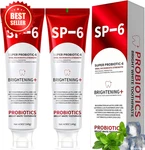 Sp-6 Probiotic Whitening Toothpaste Enhanced Formula 6 Probiotics Enamel-safe Us. Fixed Price $19.99.
