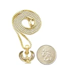 New Egyptian God Maat Micro Pendant 16",18",20" Box Chain Necklace Rc3990. Fixed Price $18.00.