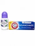 Arm & Hammer Advance White Fluoride Toothpaste Clean Mint Whitening 4.3oz. Fixed Price $20.93.