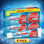 Pack Of 6 Aquafresh Cool Mint Fluoride Toothpaste Cavity Protection 5.6 Oz Each. Fixed Price $29.77.