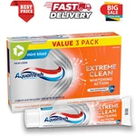 Aquafresh Extreme Clean Whitening Action Fluoride Toothpaste, 5.6 Oz, 3 Pack. Fixed Price $10.47.