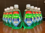Crest Scope Outlast Mouthwash, Fresh Mint, 100ml 3.3oz Air Travel Size-pack Of 8. Fixed Price $24.95.