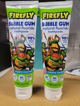 2x Firefly Kids Anti-cavity Natural Fluoride Toothpaste Tmnt Bubble Gum Flavor. Fixed Price $14.94.