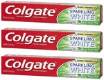 3x Packs Colgate Sparkling White Mint Zing Fluoride Gel Toothpaste 2.5oz. Fixed Price $14.99.