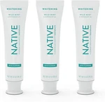 Native Toothpaste - 3pk Wild Mint, Fluoride, Whitening, Naturally-derived 4.1oz. Fixed Price $37.55.