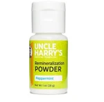 Uncle Harry S Remineralization Tooth Powder, Peppermint, Strengthens Teeth, 1 Oz. Fixed Price $17.98.