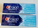 2 Crest Advanced Arctic Fresh Fluoride Anticavity Toothpaste 2.4 Oz Each Ex.1/27. Fixed Price $9.88.