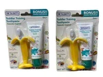 Lot Of 2 Dr Talbots Toddler Training Toothpaste Toothbrush Natural. Fixed Price $14.99.