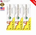 3 Pack Radius Usda Organic Kids Toothpaste Coconut Banana 3oz Exp 04/2027. Fixed Price $29.99.