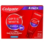 Colgate Optic White Purple Whitening Toothpaste, 4.2 Oz., 4 Pk.. Fixed Price $25.21.