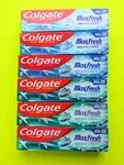 Colgate Maxfresh Breath Stripes Clear & Cool Mint Toothpaste Bundle - Lot Of 6. Fixed Price $25.99.