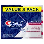 Crest 3d White Advanced Glamorous Teeth Whitening Toothpaste, 3.8 Oz, Pack. Fixed Price $35.50.