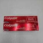 Colgate Optic White Toothpaste 2 Pk Stain Fighter 6 Oz Oral Clean Mint Bb 12/26. Fixed Price $9.95.